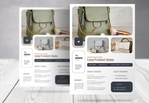 Product Specification Data Sheet Template 