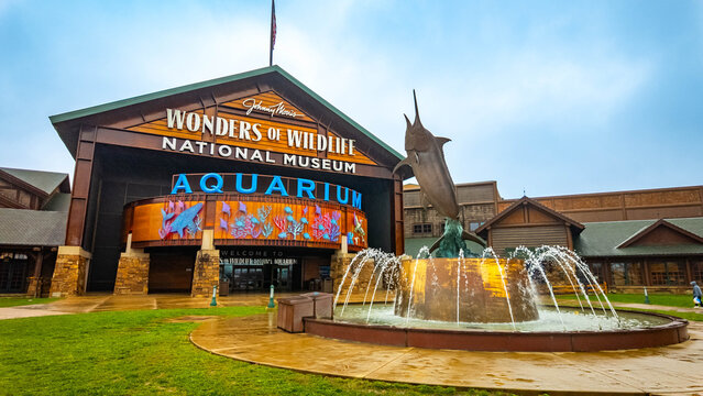 Entrance to Wonders of Wildlife National Museum and Aquarium Springfield Missouri