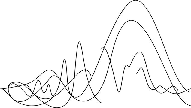 Abstract Line Graph : A dynamic display of interconnected lines, a visual metaphor for the ever-changing landscape of data, ideas, and innovation.