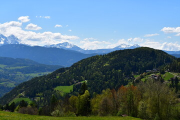 Fototapeta premium Schöne Landschaft am Ritten in Südtirol 