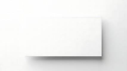Fototapeta premium A white card on a white background