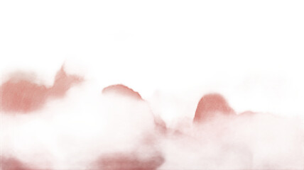 Fototapeta premium Soft light red watercolor paint texture brush stroke stain on a paper surface background
