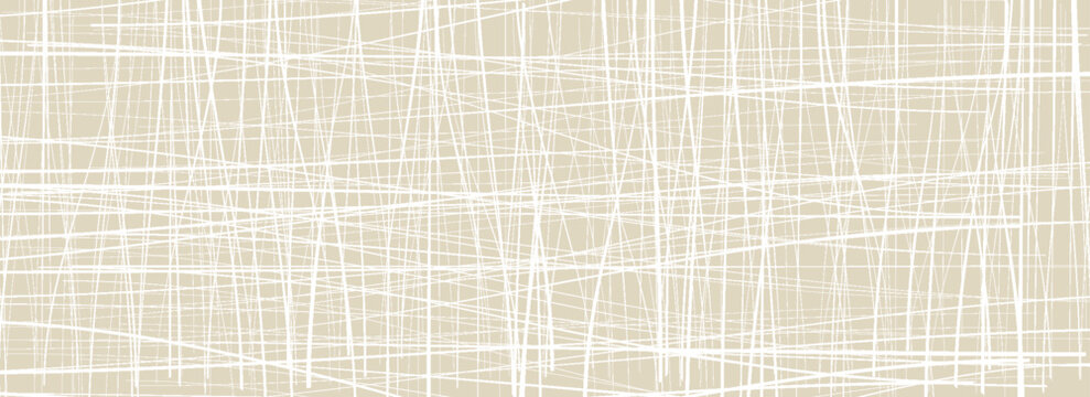 Beige linen seamless texture. Light neutral canvas repeating background. Sackcloth fabric material wallpaper. Rough hessian textile. Rustic woven burlap surface backdrop. Vector craft organic cotton