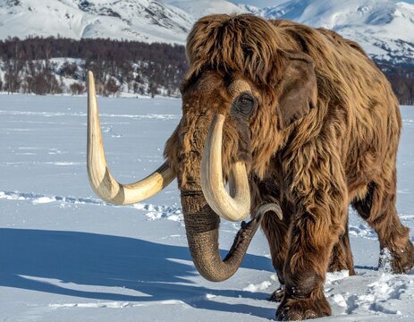 AI created photo with an wooly elephant 