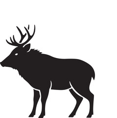Fototapeta premium deer silhouette vector