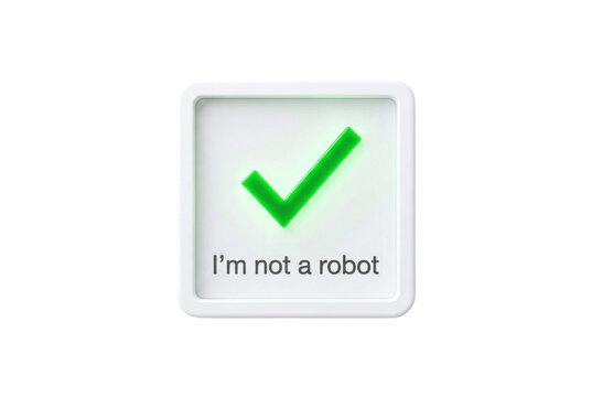 I'm not a robot captcha verification checkmark icon