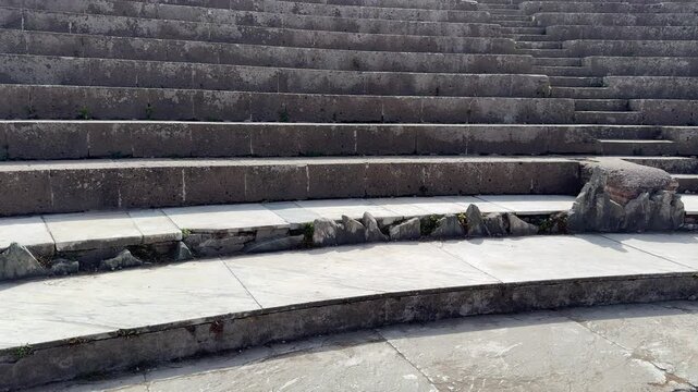 Ancient Roman Theater Architecture in the Archaeological Site of Ostia