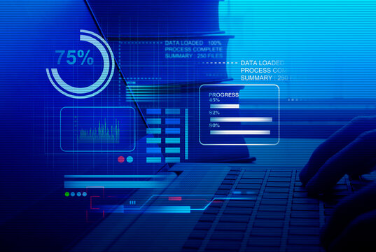 business data analytic with AI , automation processing innovation technology , machine learning 