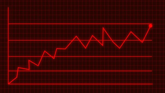 graph chart up down business statistics