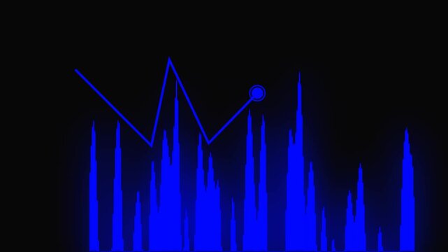 graph chart up down business statistics