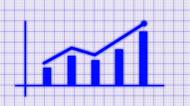 graph chart up down business statistics