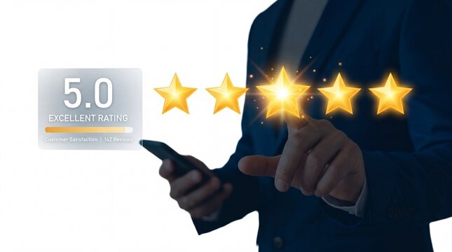 excellent quality service satisfaction digital experience business