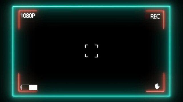 Camera Recording Screen Overlay Surveillance CCTV monitoring screen of direction