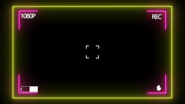 Camera Recording Screen Overlay Surveillance CCTV monitoring screen of direction