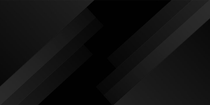 Black abstract background. Elegant dark diagonal shape elements. Modern luxury grey gradient graphic design.