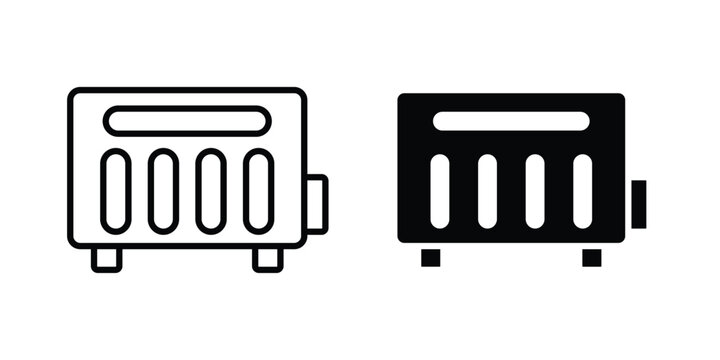 Conditioner heater icon. glyph style icon. Stroke icons
