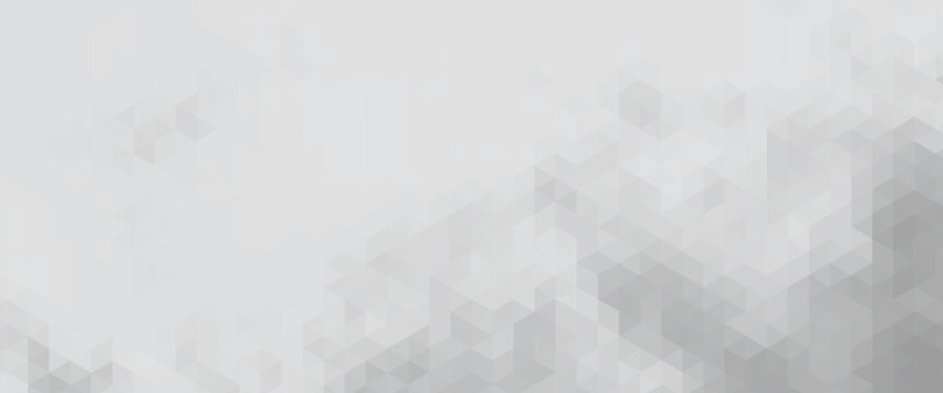 Abstract white background with silver effect. Light gray colour texture. Grey blue modern pattern. Gradient textur. Triangle patern. Triangular backdrop. Design bg business print