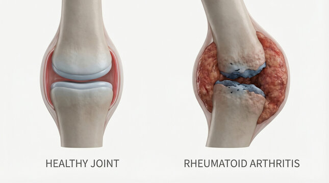 Rheumatoid Arthritis Joint Inflammation and Cartilage Degradation