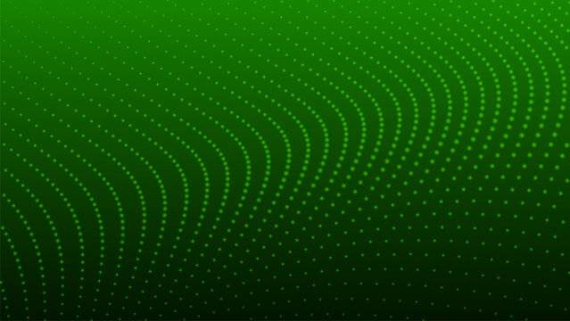 Abstract background of moving particles. Futuristic dotted wave. Big data. 3D vector illustration