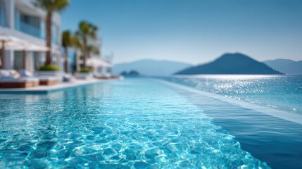 Fototapeta premium Blurred luxury all inclusive resort in Turkey