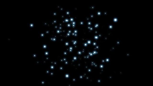 Blue glowing bubbles floating upward with soft reflections and smooth motion, seamless loop animation on black background for liquid overlay effects