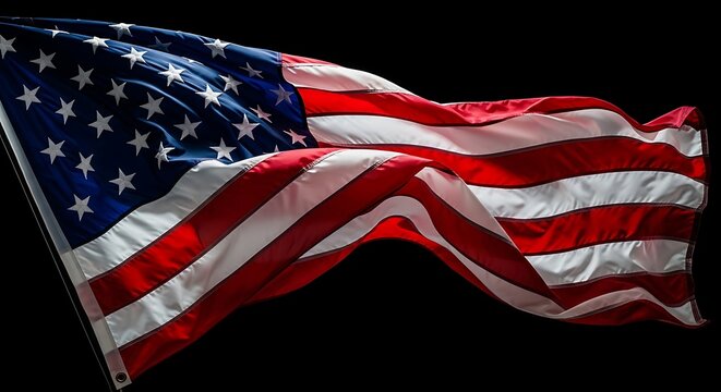 Celebrating 4th of july usa's 250 years anniversary with a vibrant american flag display