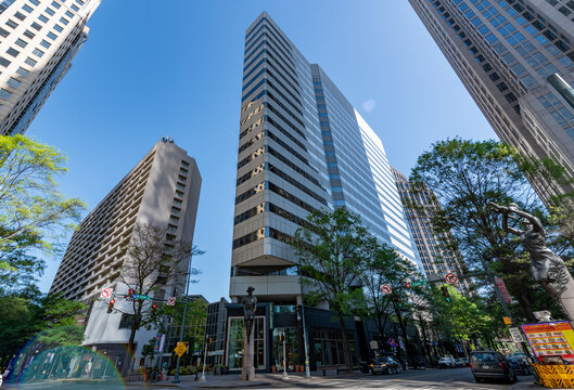 Charlotte Marriott City Center and One Independence Center, 101 North Tryon Street, office building in uptown Charlotte, NC