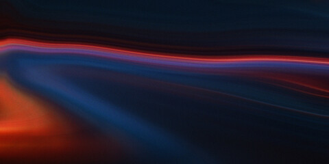 Vibrant neon light trails on dark gradient background with blurred effect © Vector Stock