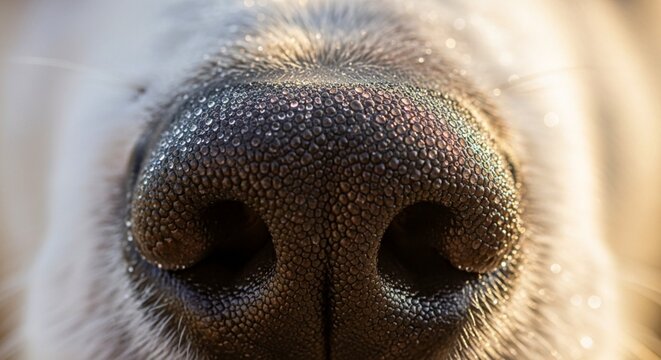 Macro Wet Dog Nose Texture