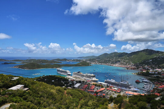 Cruise Ships in the Havensight Dock - St Thomas USVI