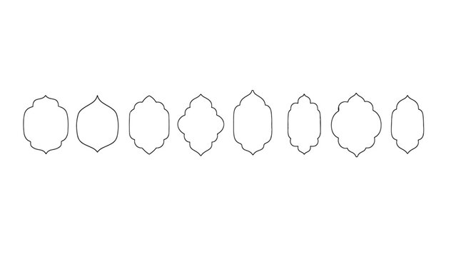 Ramdan pattern isolated PNG transparent background.	