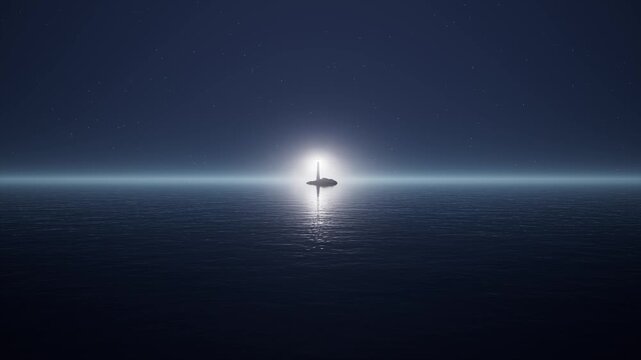 Video materials of lighthouses at sea