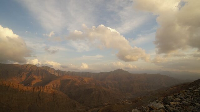 Timelapse Clouds Over Jabal Jais Mountain &ndash; Ras Al Khaimah UAE