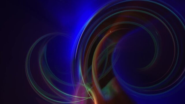 Spinning Glowing Lines and Circles Loop Animation Abstract Background