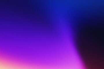 Obraz premium Vibrant Blue and Purple Grainy Gradient Background with Neon Light Texture