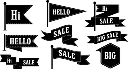 blackandwhitesalebannersandlabelsforadvertisingandpromotionpurposes © Afia