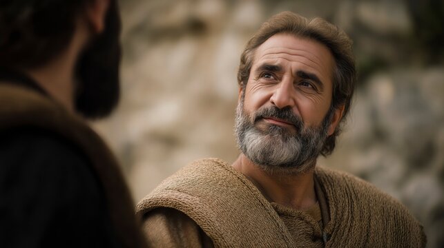 Jeremiah stands before King Zedekiah, speaking truth with bold resolve as power listens uneasily to a message of judgment and surrender.
