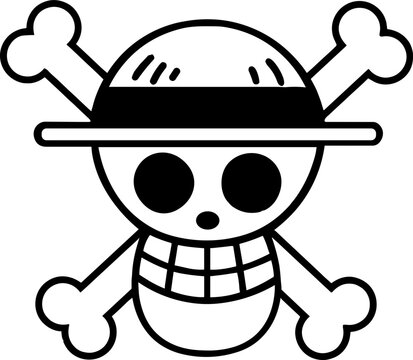 One Piece Straw Hat Skull SVG, One Piece SVG, One Piece Freedom Flag SVG, Freedom Flag SVG