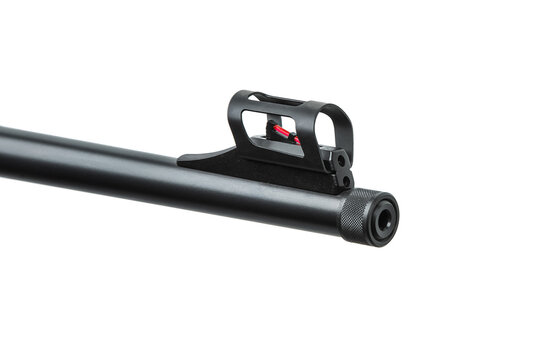 Rifle barrel with fiber optic sight