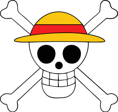 One Piece Straw Hat SVG, One Piece SVG, One Piece Freedom Flag SVG, Freedom Flag SVG