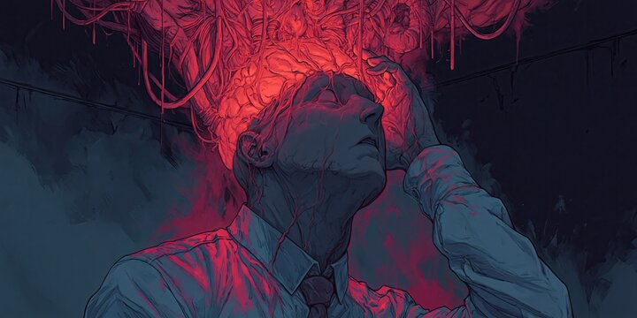 I'm losing my mind - mind blowing concept art for mental health