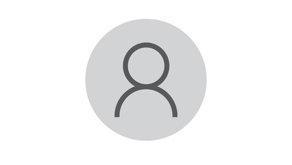 User profile icon person silhouette inside a circle user interface placeholder icon white background silhouette anonymous placeholder shoulders identity representation communication