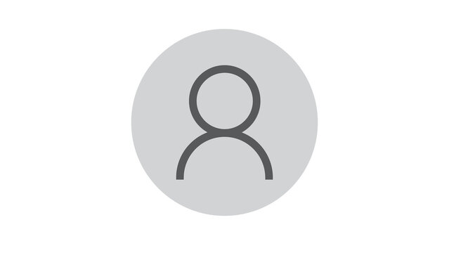User profile icon person silhouette inside a circle user interface placeholder icon white background silhouette anonymous placeholder shoulders identity representation communication