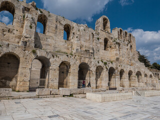 Naklejka premium Viajando a un antiguo centro de la cultura occidental, Atenas, Grecia