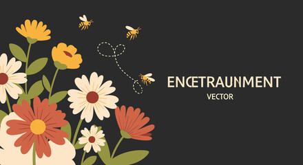 A cheerful, stylized flower illustration evokes a sense of tranquility and growth, perfect for website design or marketing materials needing a positiv © Doms