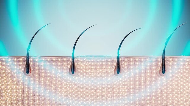 Hair follicle cleaning and care process