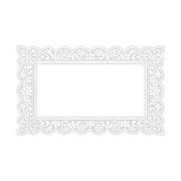 PNG Elegant lace frame design.