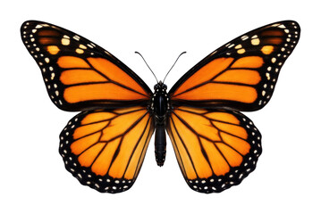Fototapeta premium PNG Vibrant monarch butterfly illustration