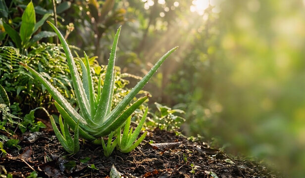 Aloe vera is a succulent plant with thick, fleshy green leaves filled with clear gel. It is widely used for skincare, healing minor burns, and soothing the skin.