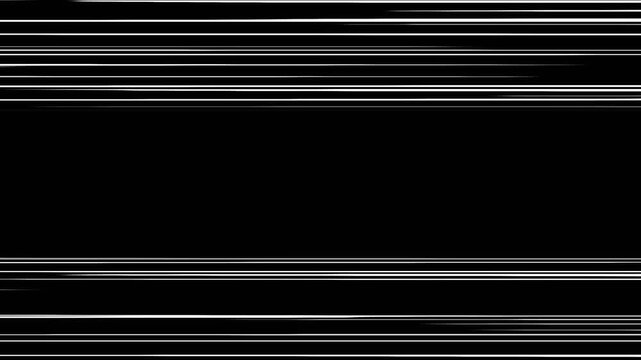 Speed line background animation in comic speed lines background texture pattern effect in cartoon concept black. Anime Horizontal Speed Lines Seamless recurring speed line background.